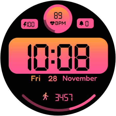YSR Neon Glow Watch Face app icon