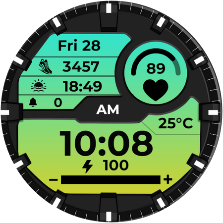 YSR Digital Tactical WatchFace app icon